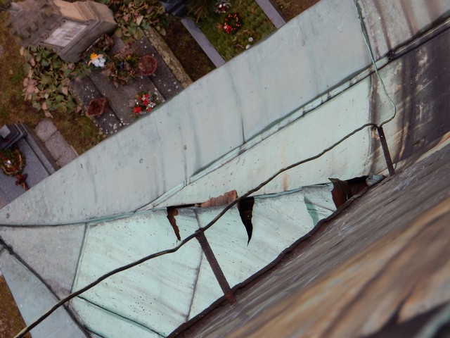 Oprava střechy kostela Živanice