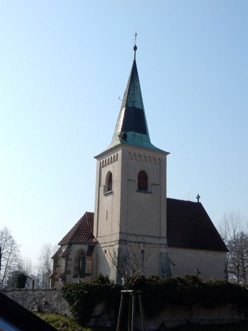 Oprava střechy kostela v Živanicích